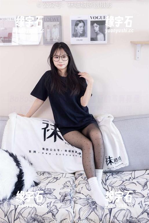 BoBoSocks袜啵啵 - 小甜豆的写真真是让人欲罢不能，薄肉丝搭配脚尖微加固，竟然有种独特的韵味。-缘宇石