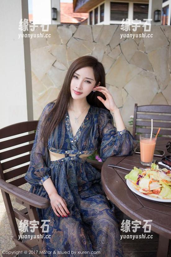 MiStar魅妍社 - Abby李雅的水手服观看指南：原图告诉我，海风和浪漫是完美搭档！-缘宇石