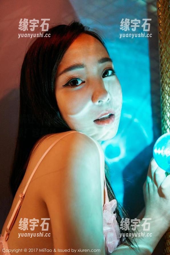 蜜桃社 - 温心怡的天使美图，不免费不罢休！这颜值，我差点想给她恭喜一下！-缘宇石